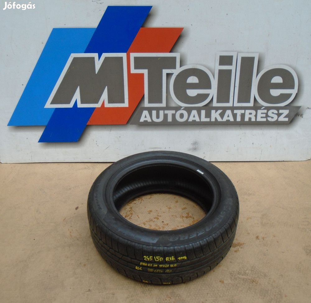 1DB [GYÁRI HASZNÁLT] NYÁRI GUMI - PIRELLI - SOTTOZERO - 245/50R18 - 1